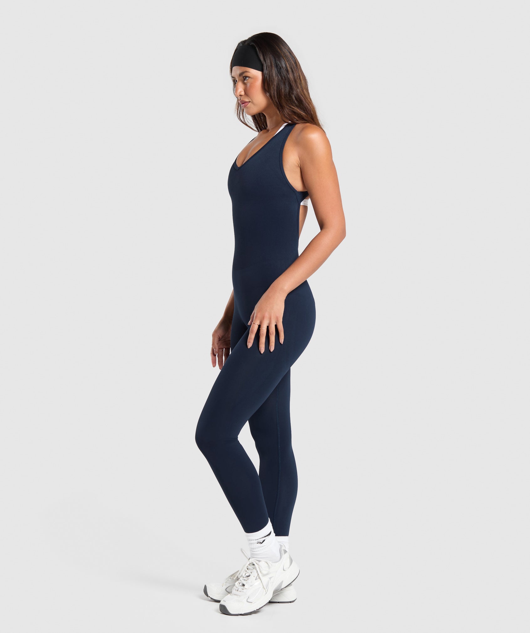 Women's Gymshark Everyday Seamless All In One Navy — Gymshark | Authentic India