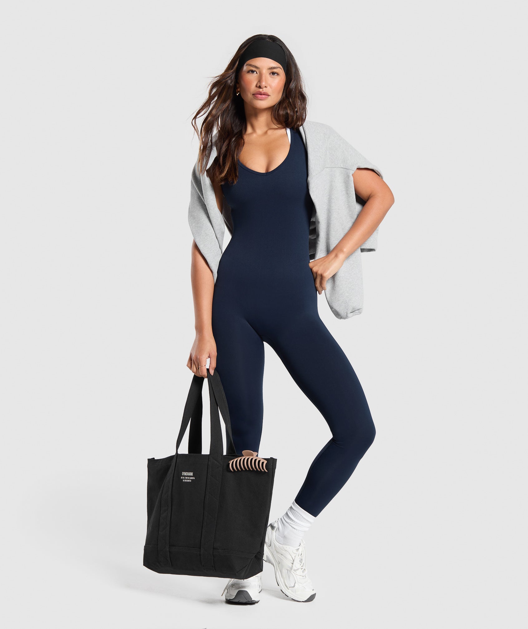 Women's Gymshark Everyday Seamless All In One Navy — Gymshark | Authentic India
