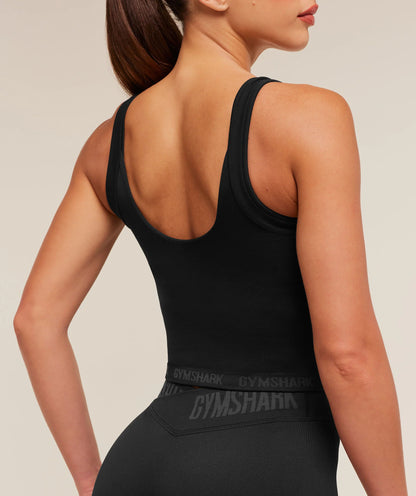 GYMSHARK Flex Reinvented Tank Top Black