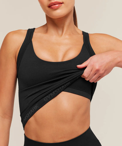 GYMSHARK Flex Reinvented Tank Top Black