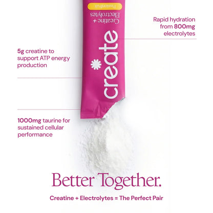 CREATE Creatine + Electrolytes Mix 'Passionfruit'