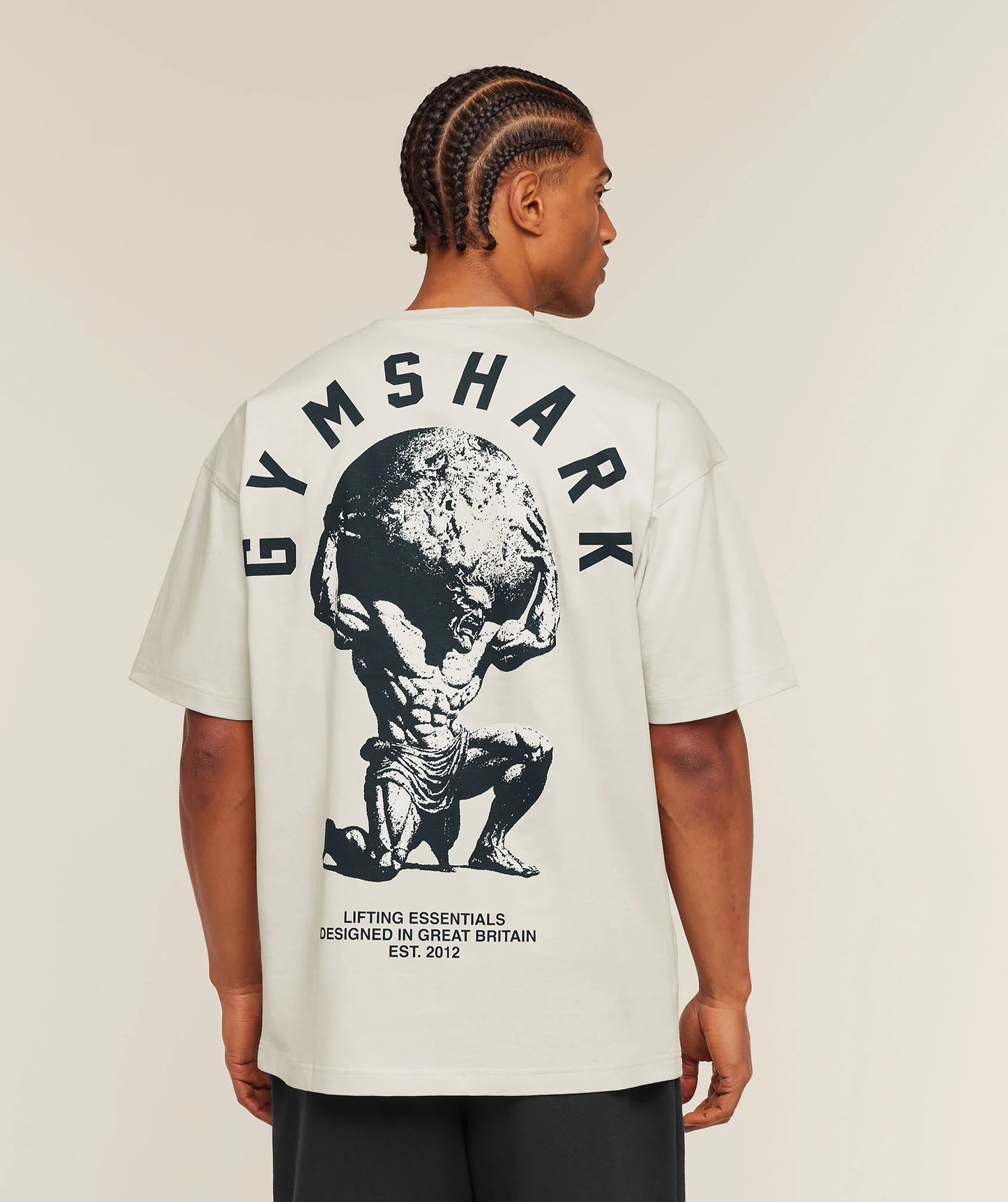 GYMSHARK Atlas T-Shirt Tinted White