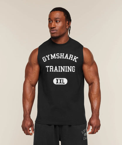 GYMSHARK Training Graphic Tank Black