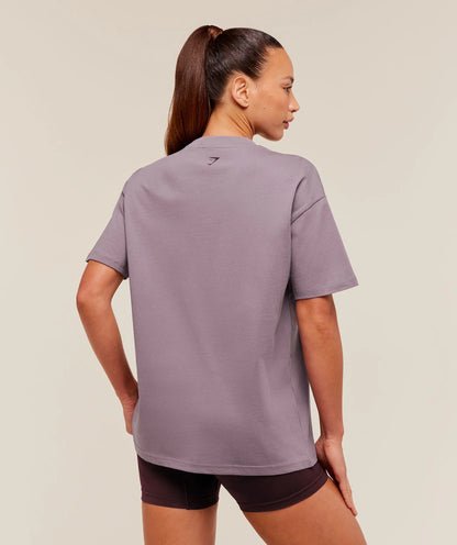 GYMSHARK Pick Up Truck Graphic Short Sleeve T-Shirt Dusk Purple