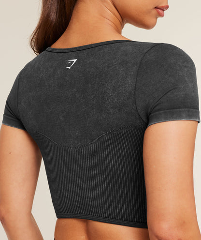 GYMSHARK Gymshark x Bratz Crop Top Black/Wash