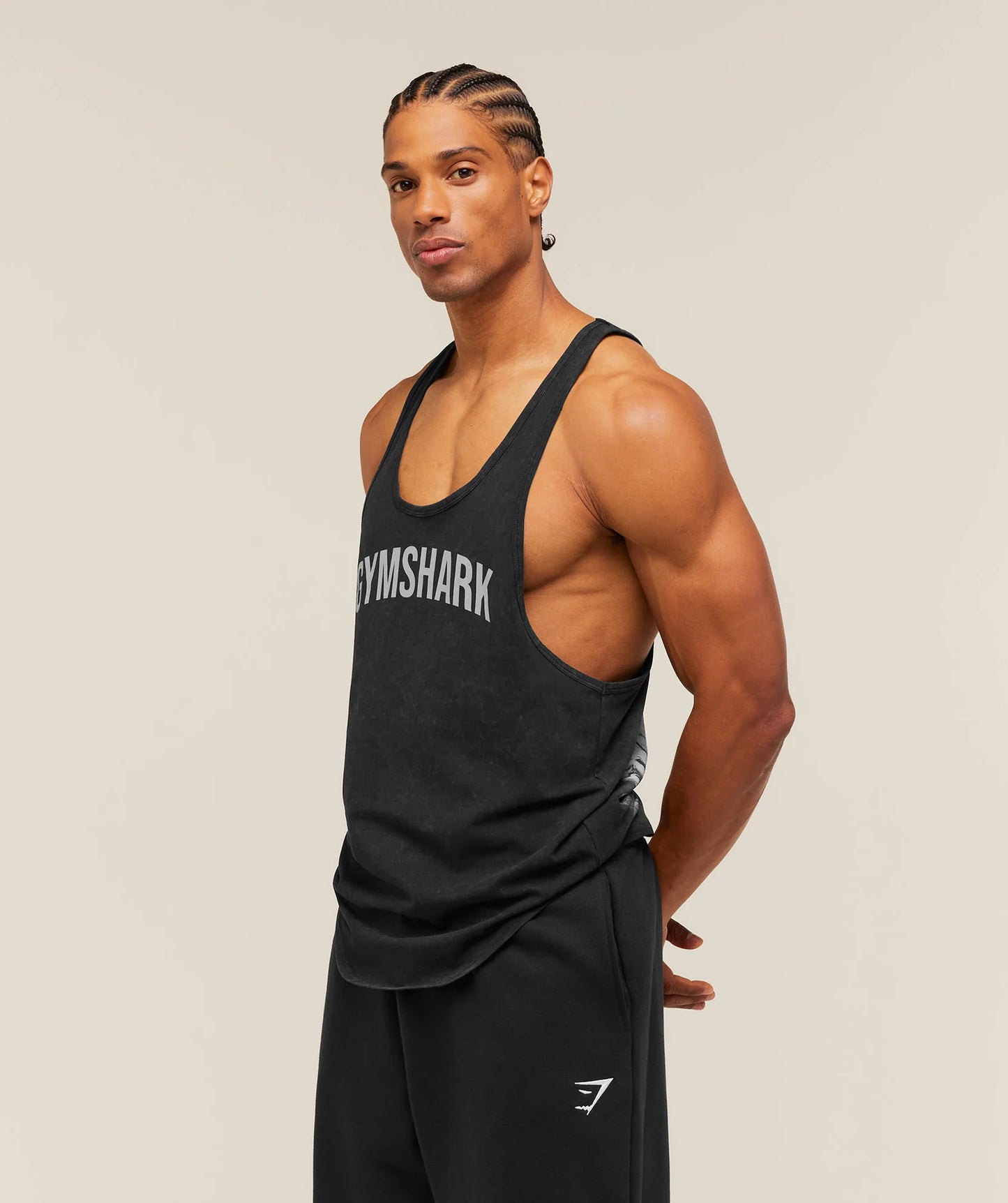 Gymshark x Frazetta Power Stringer Black