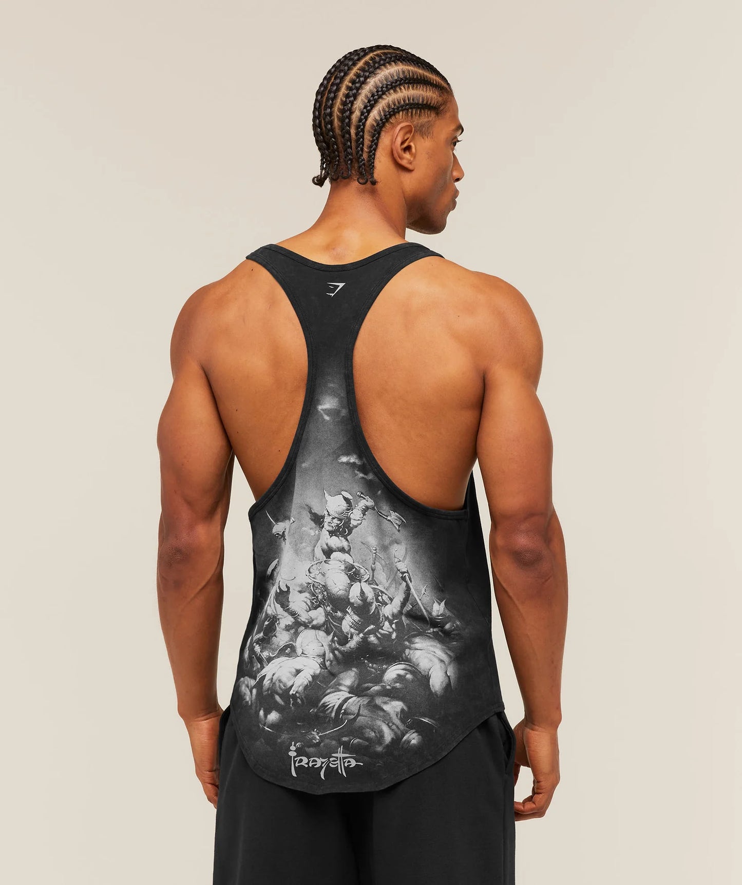 Gymshark x Frazetta Power Stringer Black