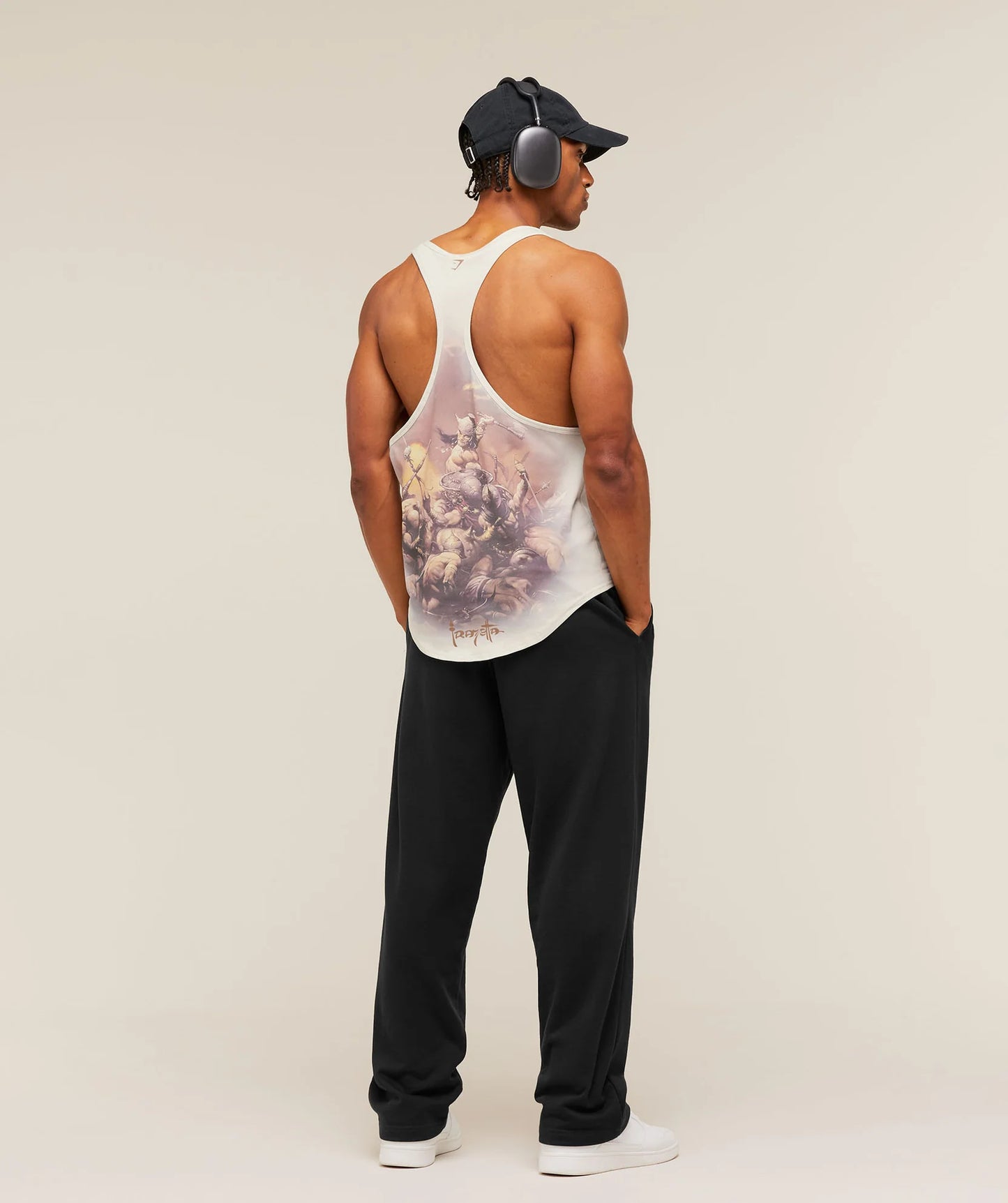 Gymshark x Frazetta Power Stringer Tinted White
