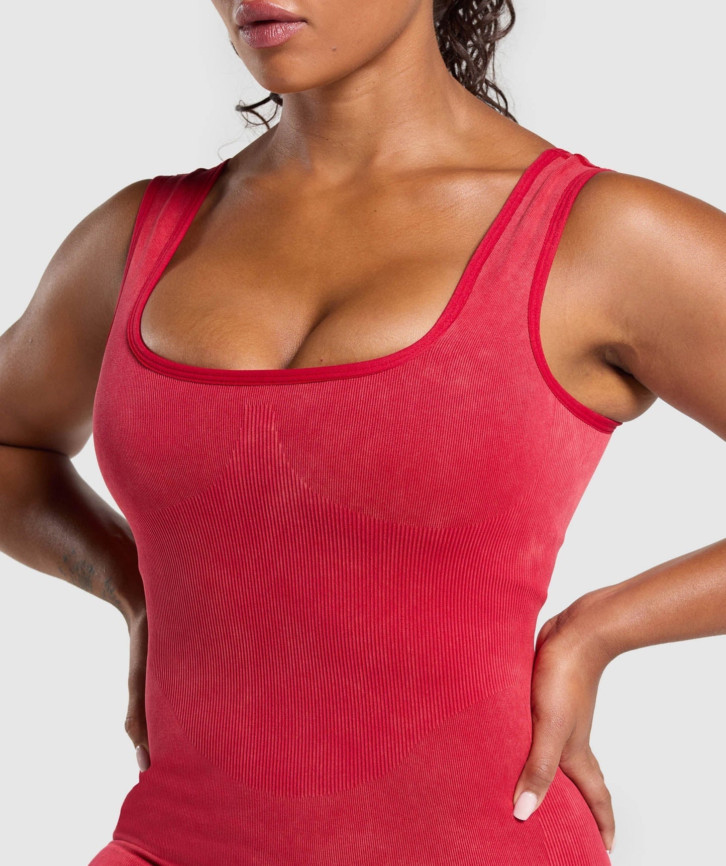 Women's Gymshark Gains Seamless All-In-One Carmine Red — Gymshark | Authentic India