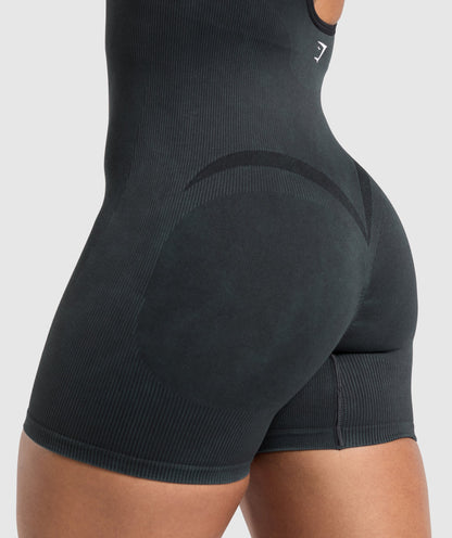 Women's Gymshark Gains Seamless All-In-One Black — Gymshark | Authentic India