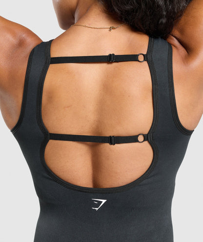 Women's Gymshark Gains Seamless All-In-One Black — Gymshark | Authentic India