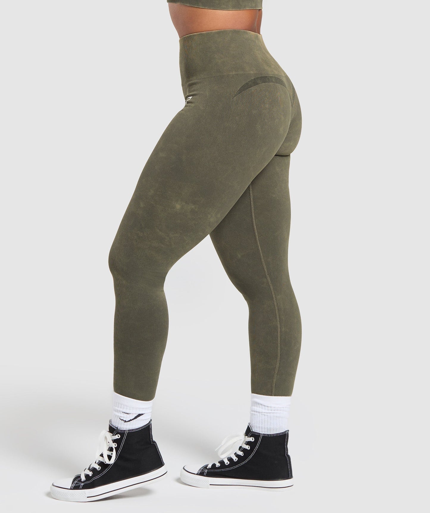 Women's Gymshark Gains Seamless Leggings Strength Green — Gymshark | Authentic India