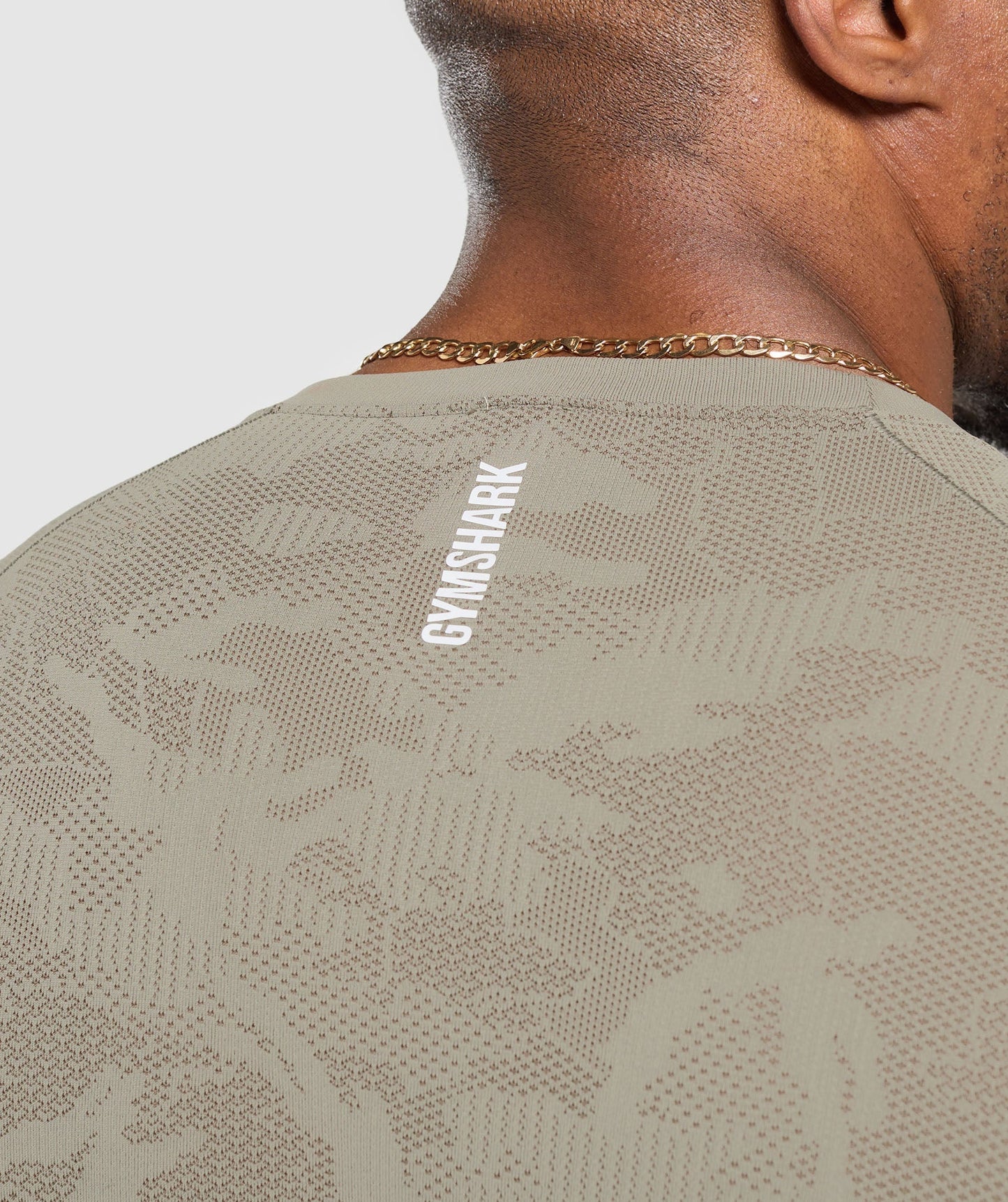 Gymshark Geo Seamless T-Shirt Linen Brown — Gymshark | Authentic India