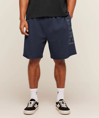 GYMSHARK Accent Graphic Sweat Shorts Heavy Blue