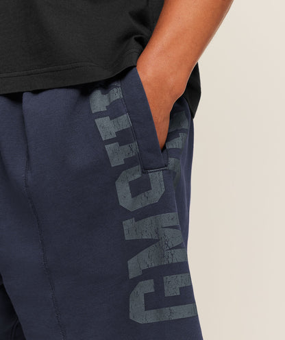 GYMSHARK Accent Graphic Sweat Shorts Heavy Blue