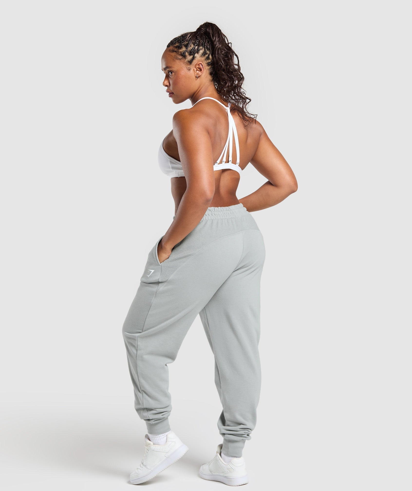 Women's Gymshark Power Joggers Silver Grey — Gymshark | Authentic India