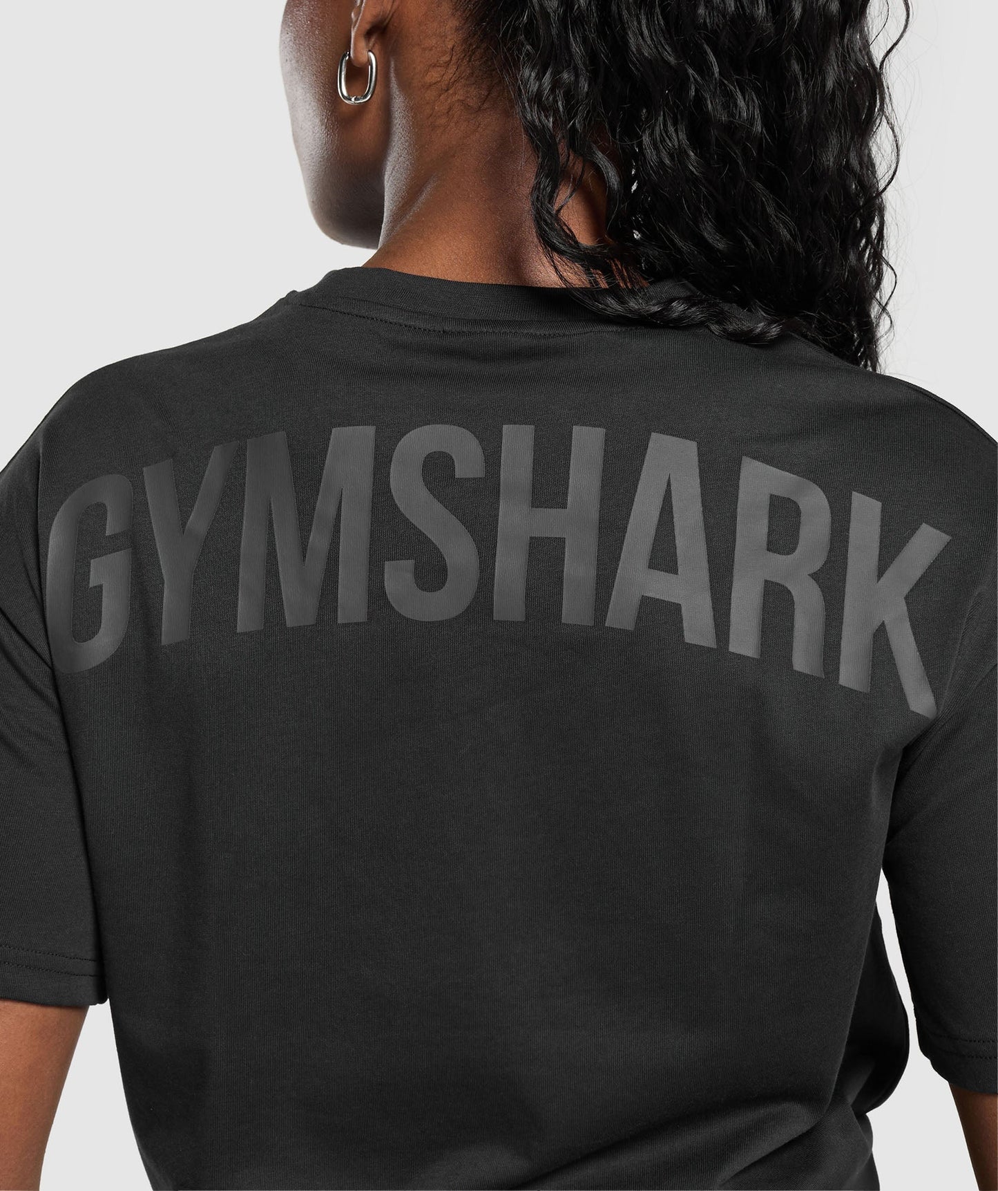 GYMSHARK Power Oversized T Shirt Black — Gymshark | Authentic India