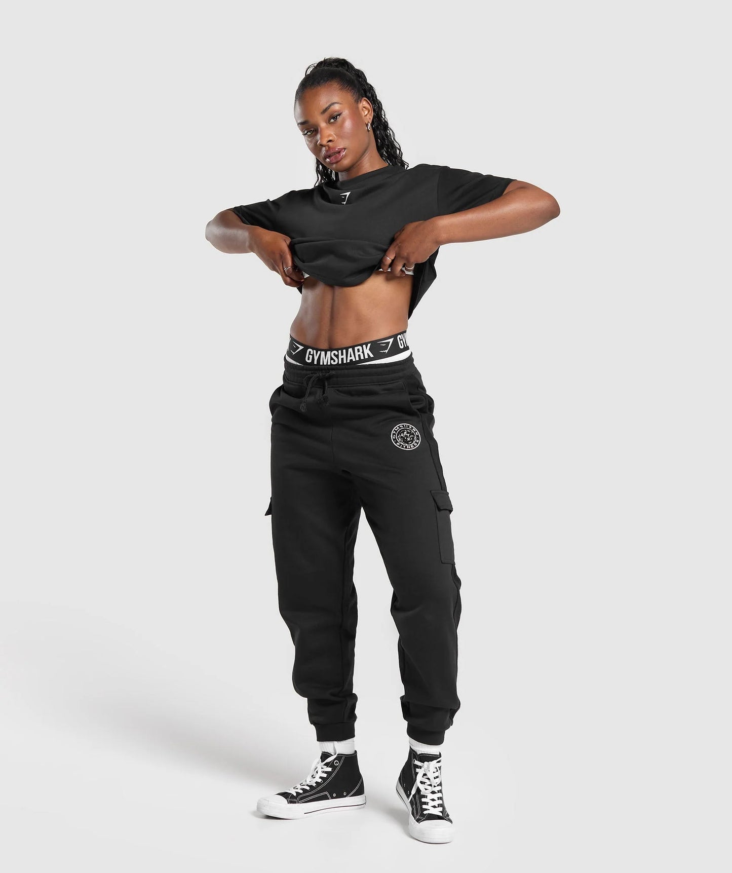 GYMSHARK Power Oversized T Shirt Black — Gymshark | Authentic India