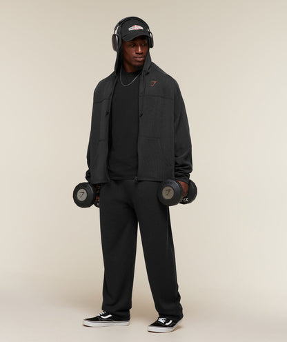 GYMSHARK X SAM SULEK OVERSIZED PANTS - Black
