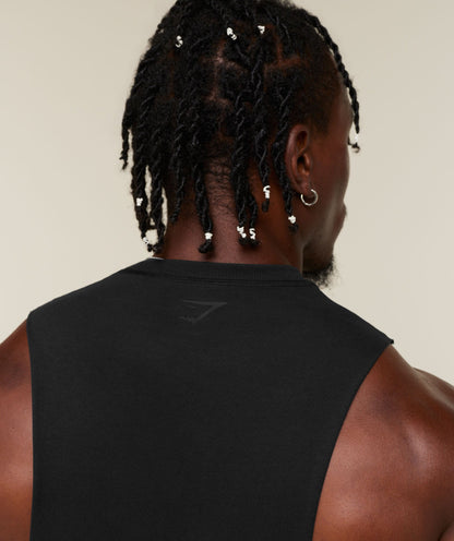 GYMSHARK X SAM SULEK TANK - Black/Wash