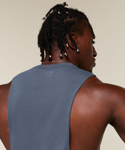 GYMSHARK X SAM SULEK TANK - Shadow Blue/Wash