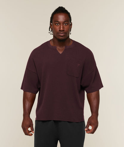 GYMSHARK X SAM SULEK T-SHIRT - Cherry Purple/Wash