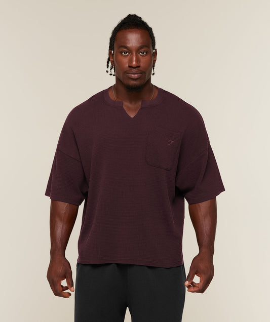 GYMSHARK X SAM SULEK T-SHIRT - Cherry Purple/Wash
