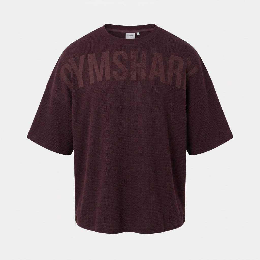 GYMSHARK X SAM SULEK T-SHIRT - Cherry Purple/Wash