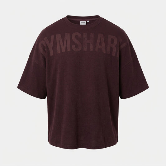 GYMSHARK X SAM SULEK T-SHIRT - Cherry Purple/Wash