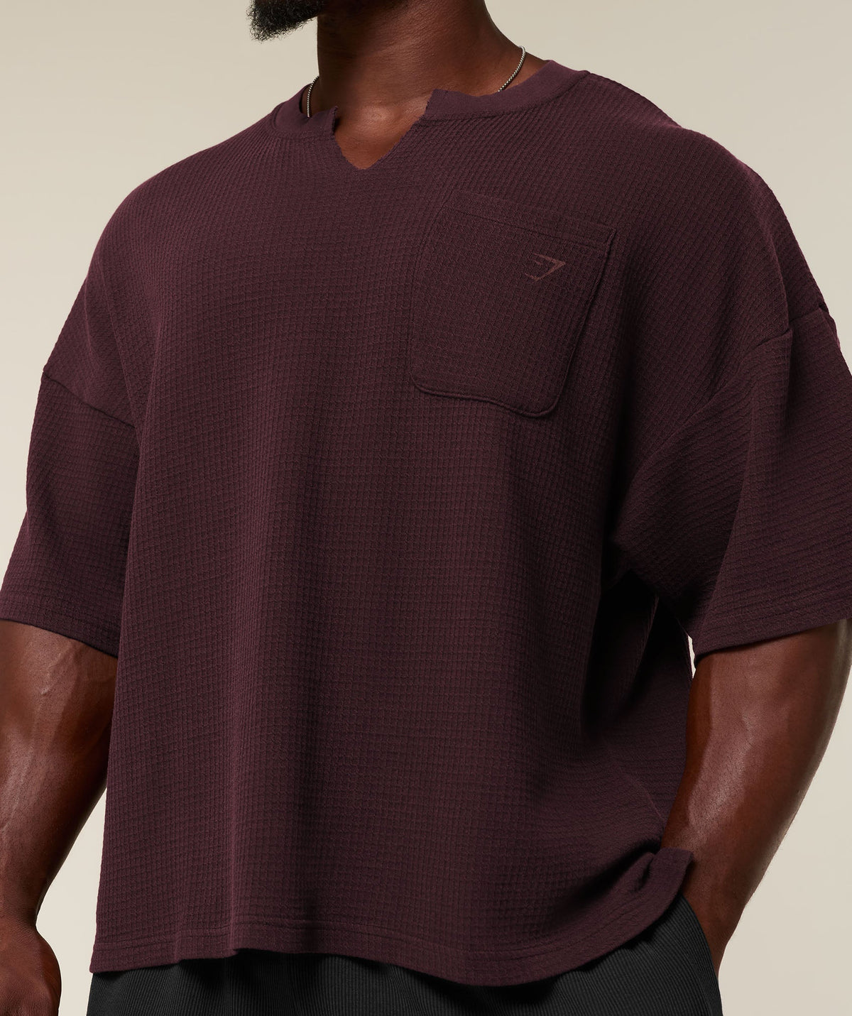 GYMSHARK X SAM SULEK T-SHIRT - Cherry Purple/Wash