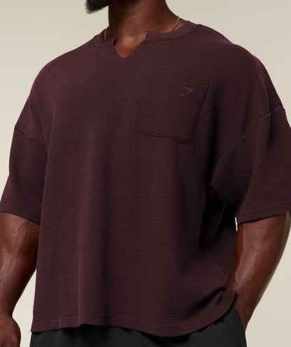 GYMSHARK X SAM SULEK T-SHIRT - Cherry Purple/Wash