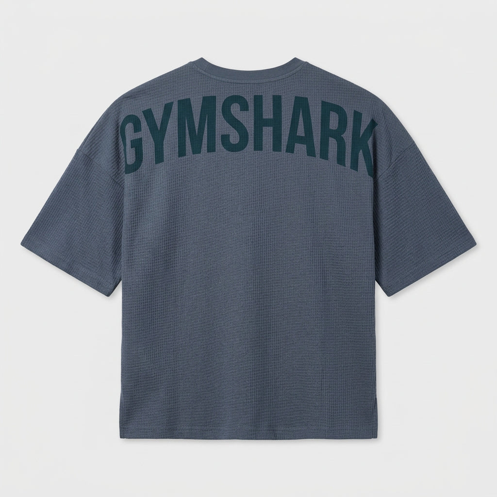 GYMSHARK X SAM SULEK T-SHIRT - Shadow Blue/Wash