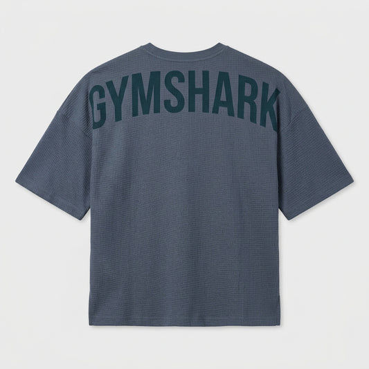 GYMSHARK X SAM SULEK T-SHIRT - Shadow Blue/Wash