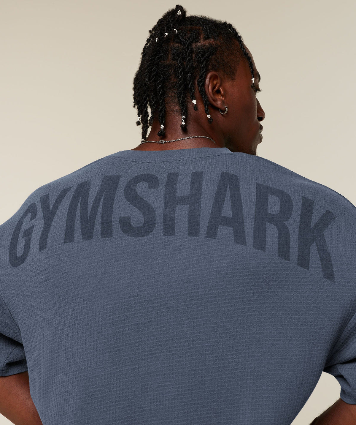 GYMSHARK X SAM SULEK T-SHIRT - Shadow Blue/Wash