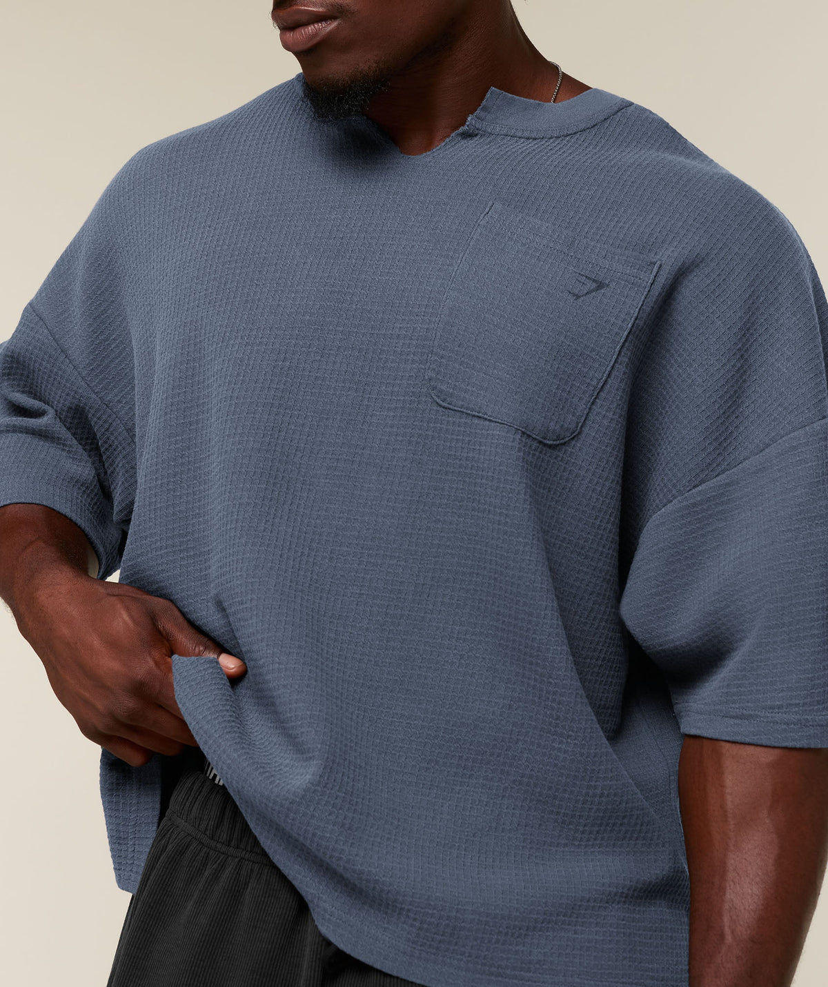 GYMSHARK X SAM SULEK T-SHIRT - Shadow Blue/Wash