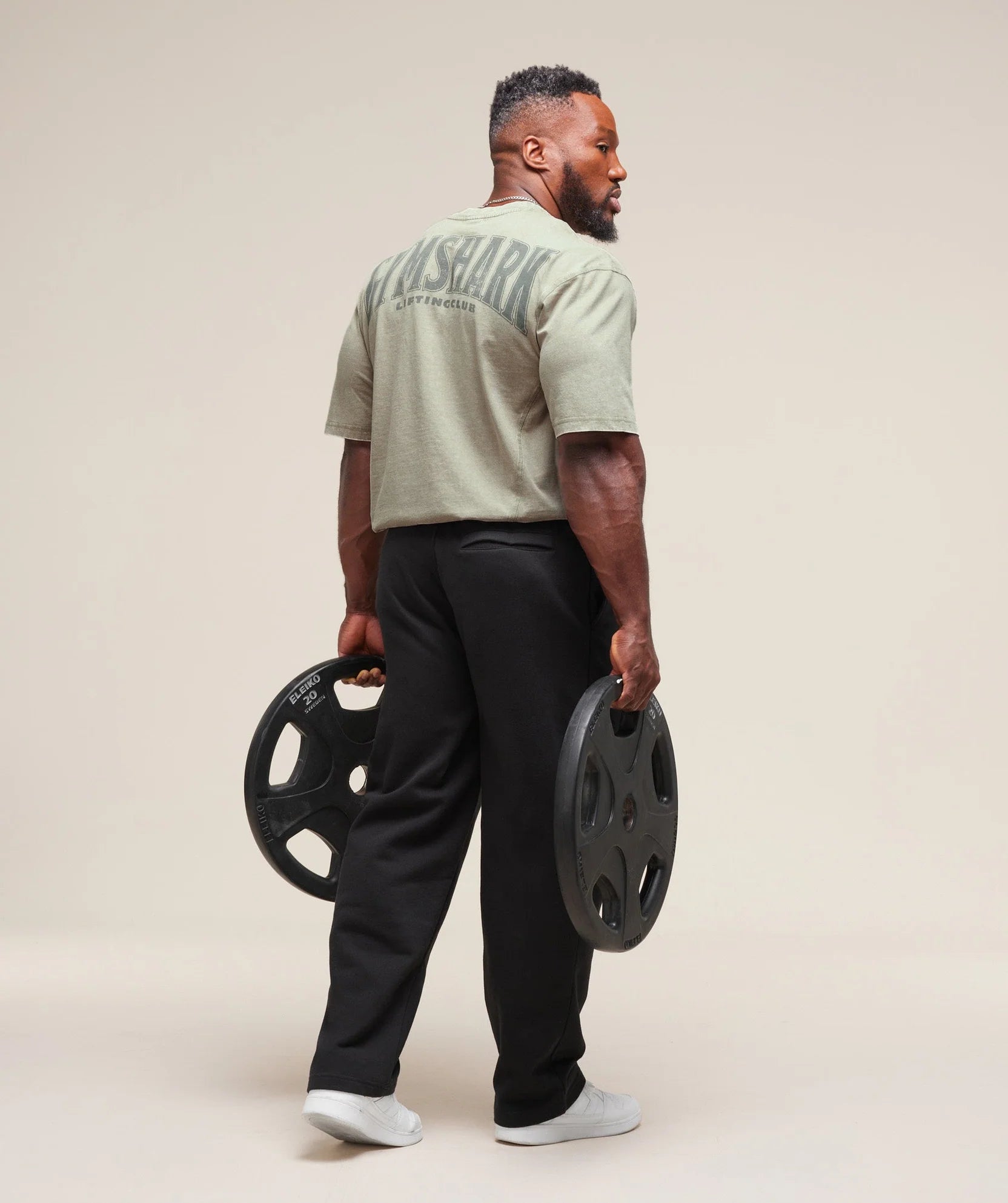 GYMSHARK Heritage Washed T-Shirt Stone Grey — GYMSHARK S | Authentic India