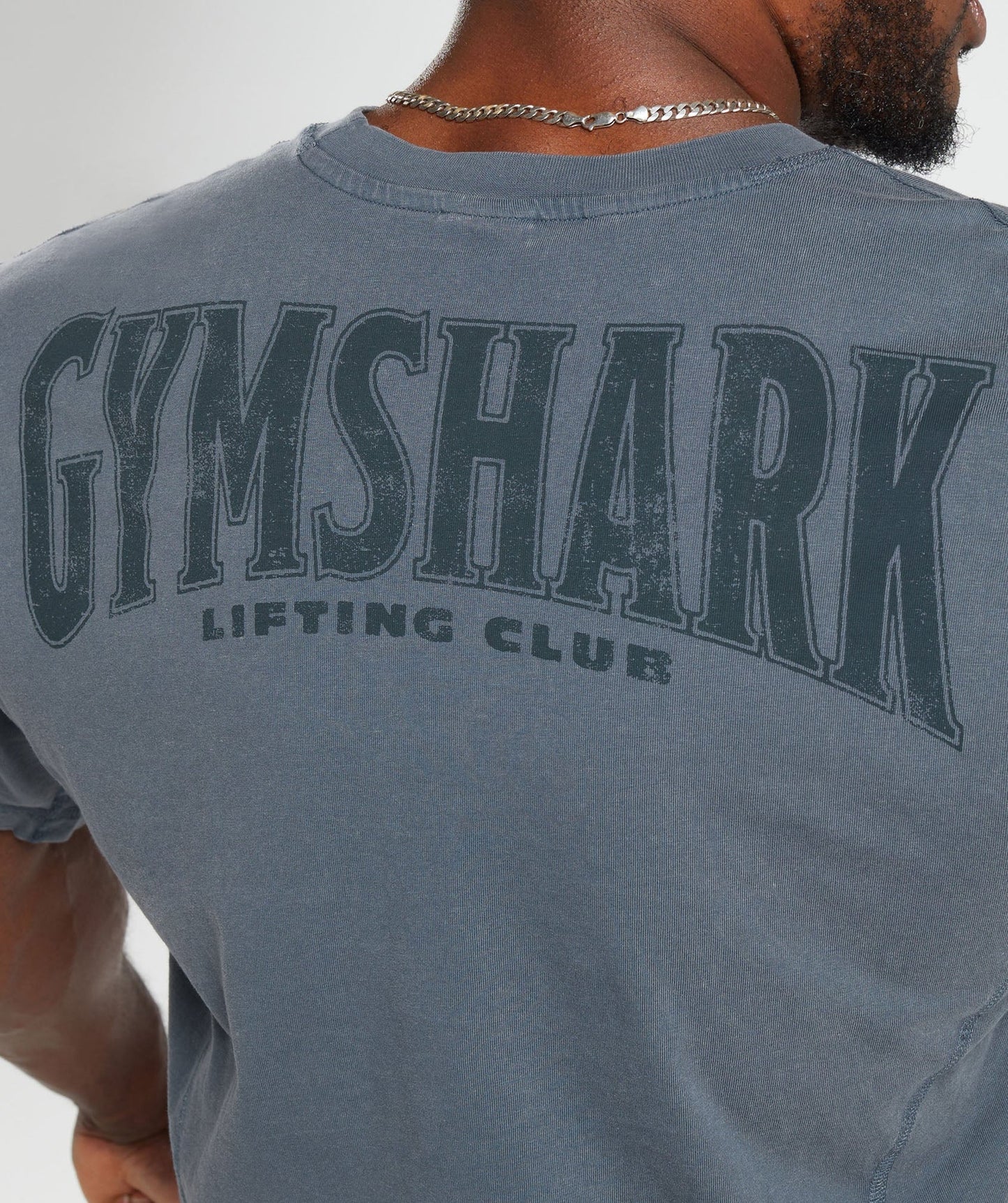 GYMSHARK Heritage Washed T-Shirt Titanium Blue — GYMSHARK S | Authentic India