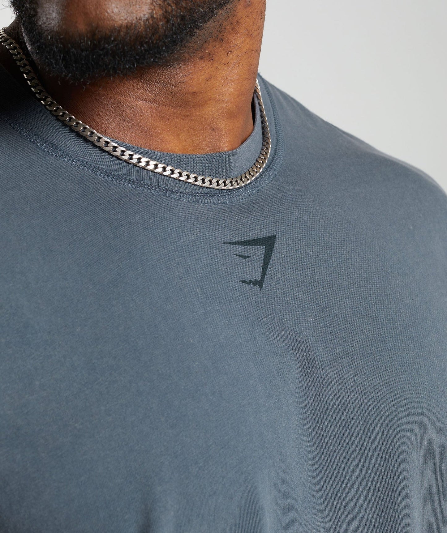 GYMSHARK Heritage Washed T-Shirt Titanium Blue — GYMSHARK S | Authentic India