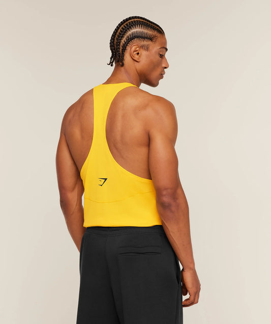 GYMSHARK Accent Tank Athletic Yellow