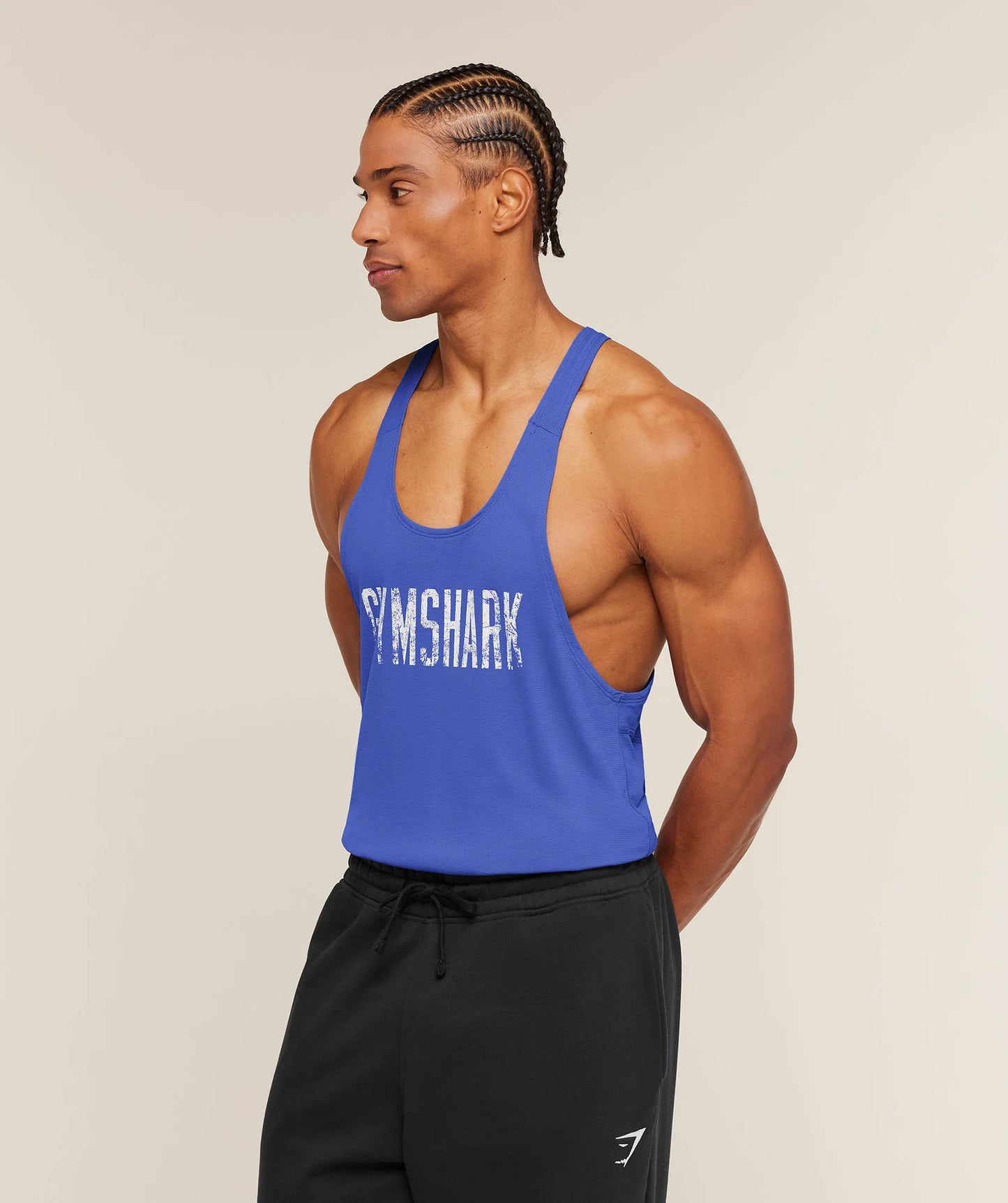 GYMSHARK Accent Tank Force Blue