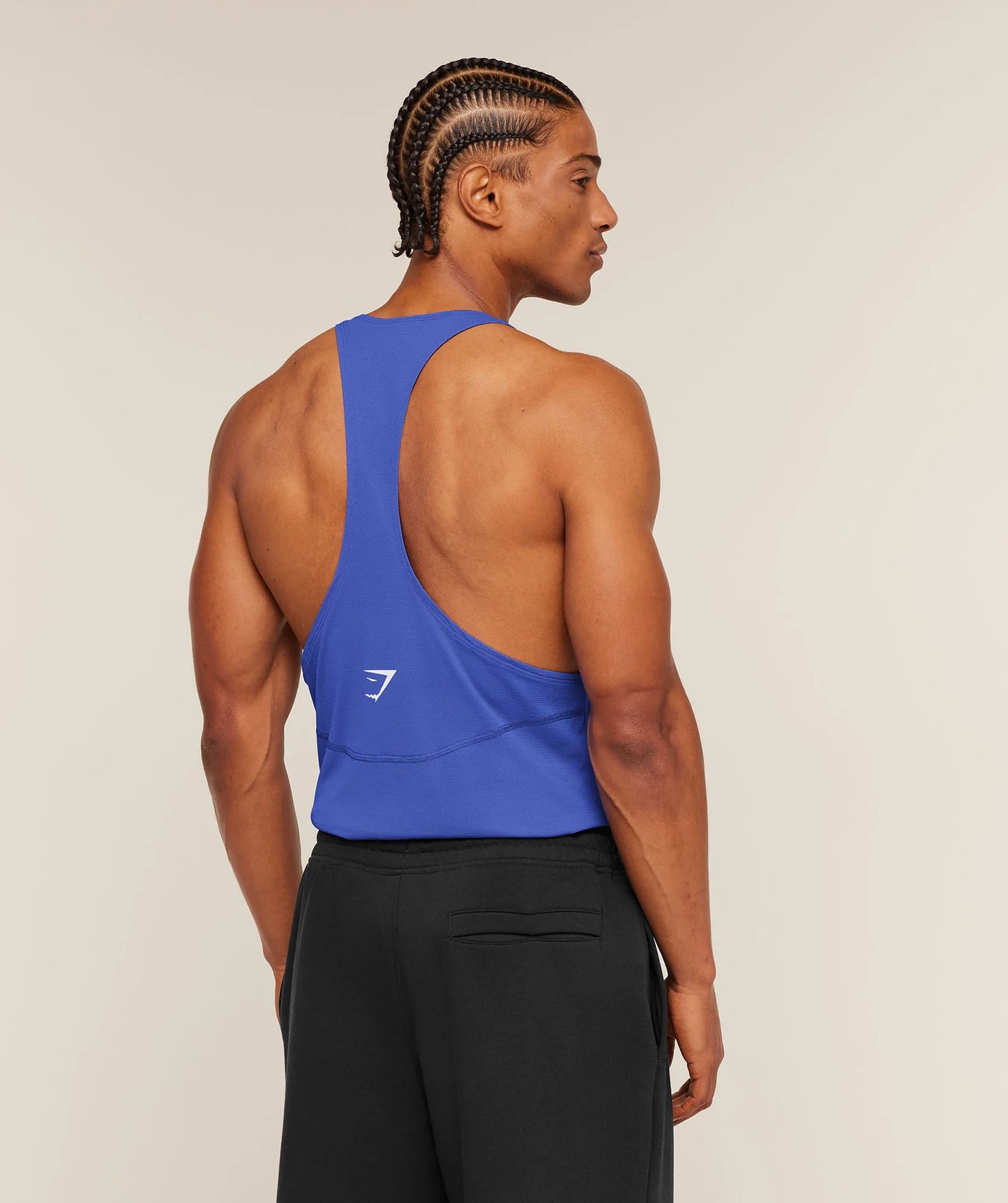 GYMSHARK Accent Tank Force Blue