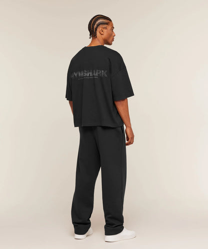 GYMSHARK Accent Boxy T-Shirt Black