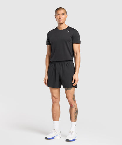 Gymshark Hybrid 6" Shorts Black — Gymshark | Authentic India