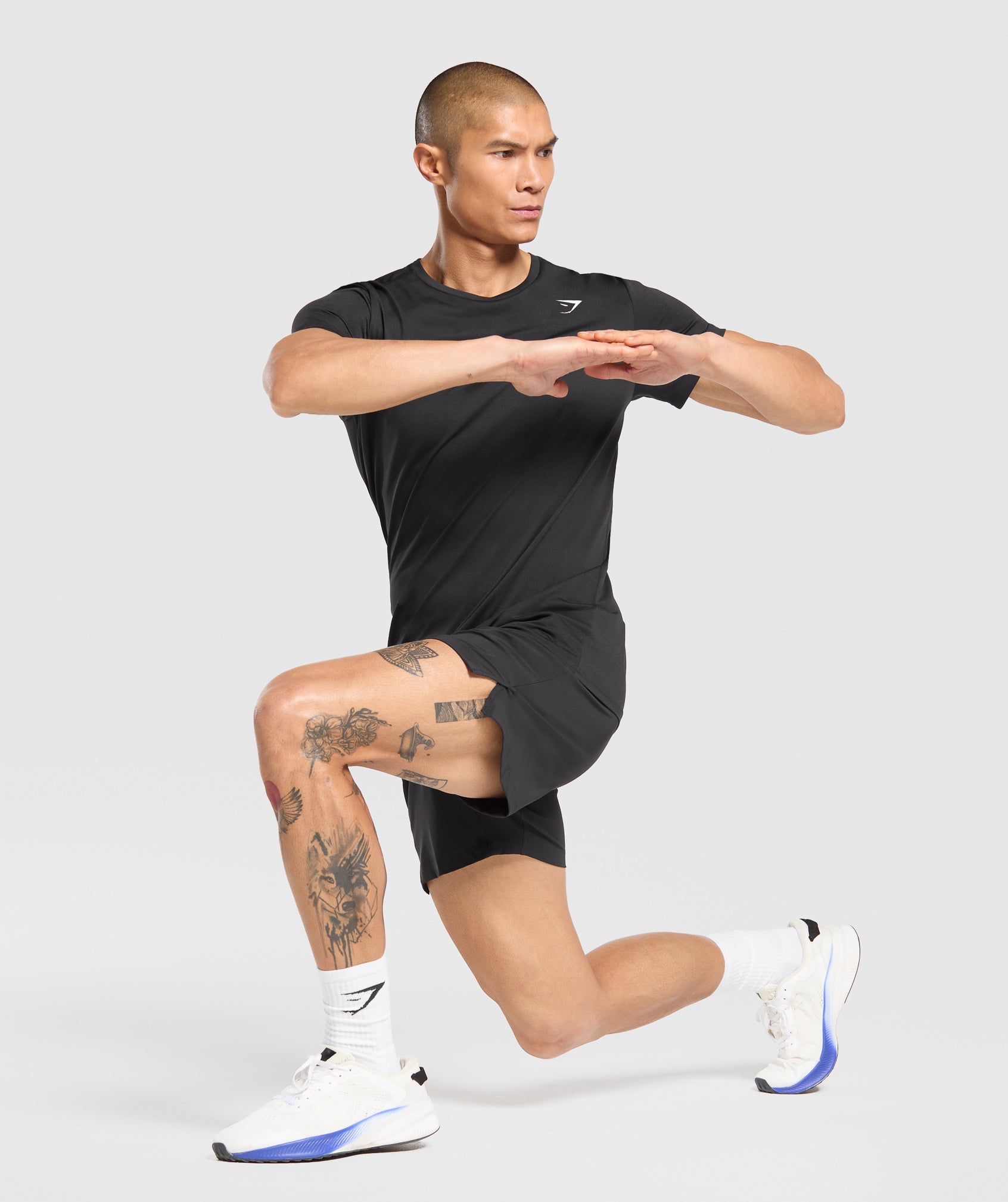 Gymshark Hybrid 6" Shorts Black — Gymshark | Authentic India