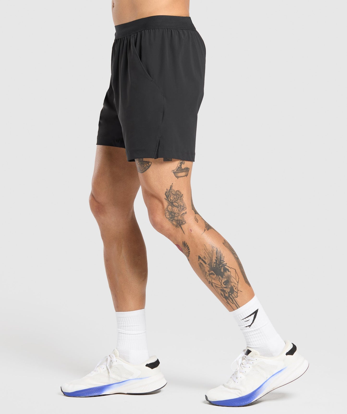 Gymshark Hybrid 6" Shorts Black — Gymshark | Authentic India