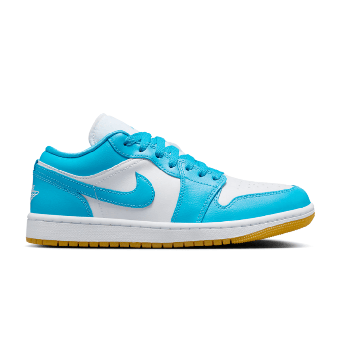 Jordan 1 Low White Gum Light Brown Dark Powder Blue (Women's)
