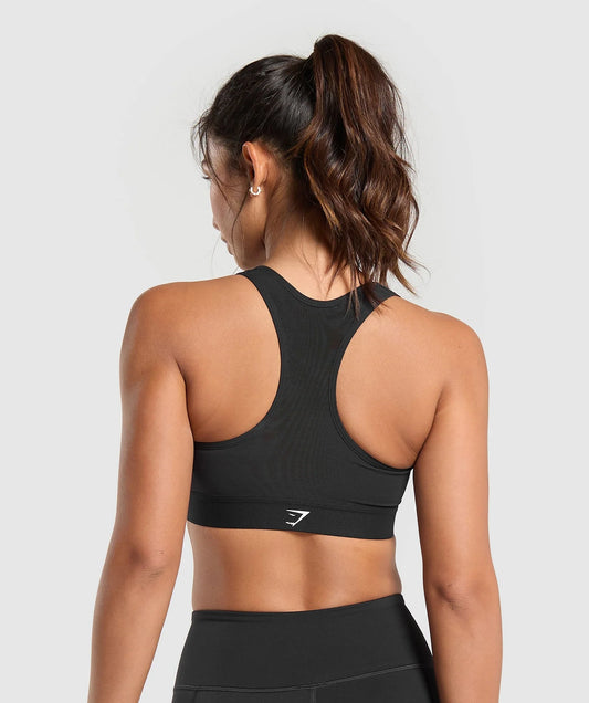 GYMSHARK Lightweight High Support Sports Bra Black — Gymshark | Authentic India