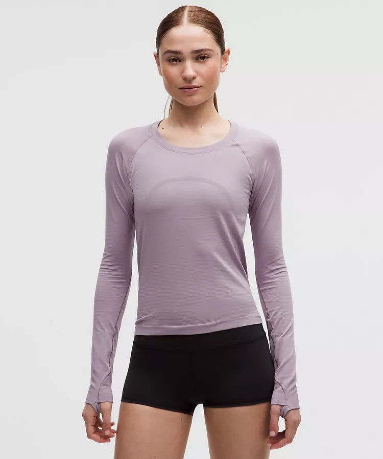 LULULEMON Swiftly Tech Long-Sleeve Shirt 2.0 Lotus Lavender — LULULEMON | Authentic India