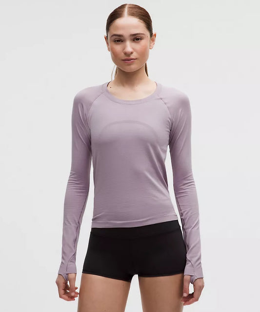 LULULEMON Swiftly Tech Long-Sleeve Shirt 2.0 Lotus Lavender — LULULEMON | Authentic India