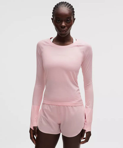 LULULEMON Swiftly Tech Long-Sleeve Shirt 2.0 Pink Pearl — LULULEMON | Authentic India